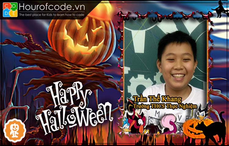 Sản phẩm học sinh : Halloween Trần thế khang