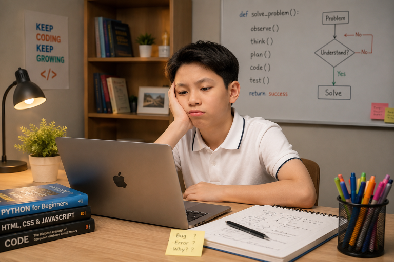 Vì Sao Trẻ Học Code Không Hiệu Quả? 8 Lý Do Khiến Con không tiến bộ